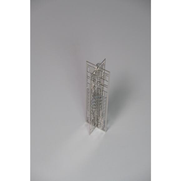 Frank Lloyd Wright Dana Art Glass Wrightsicle Christmas Tree Ornament NIB - Picture 8 of 13